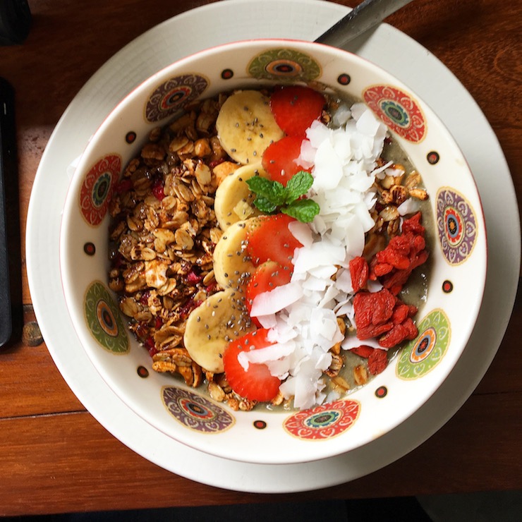 Green Smoothie Bowl from The Green Window, Ubud, Bali