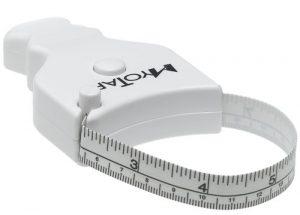 This MyoTape is a great tape measure for anyone who's ever had problems trying to measure a bicep one-handed! Great for weight loss tracking.