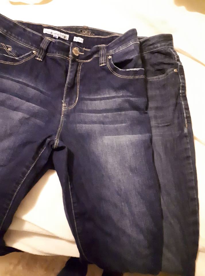 Losing 60 lbs - before and after jeans