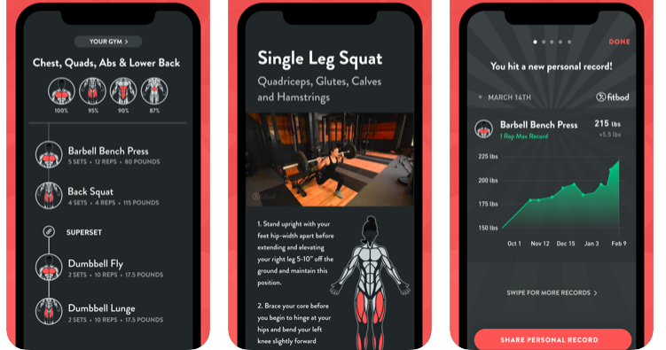 ©Fitbod: workout plans - health & fitness app