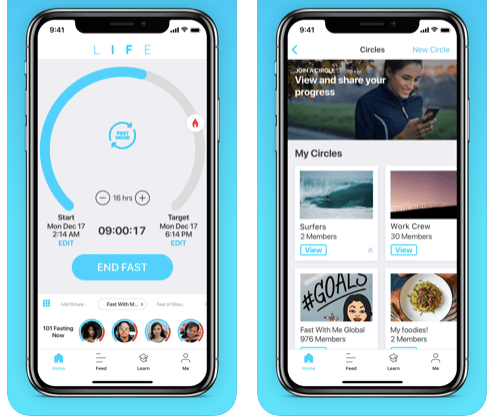 ©LIFE: intermitent fasting done with friends - health & fitness app