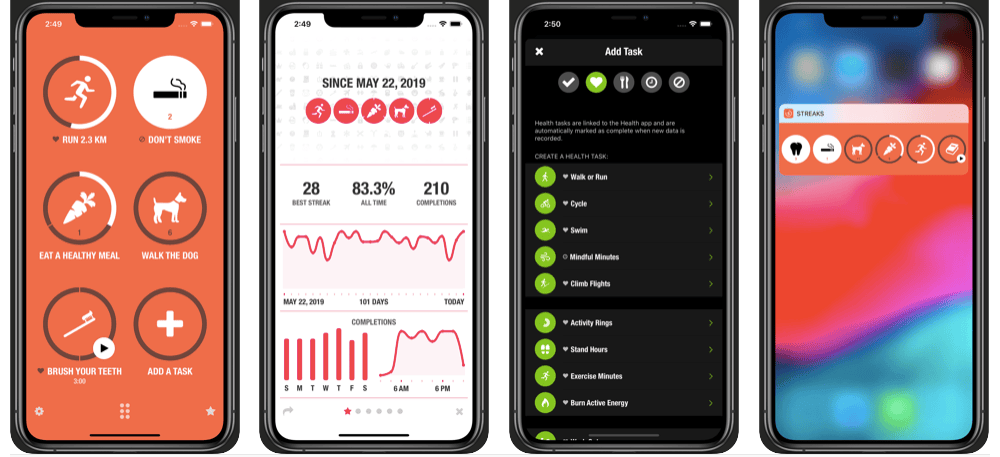 ©Streaks: forming healthy habits - health & fitness app