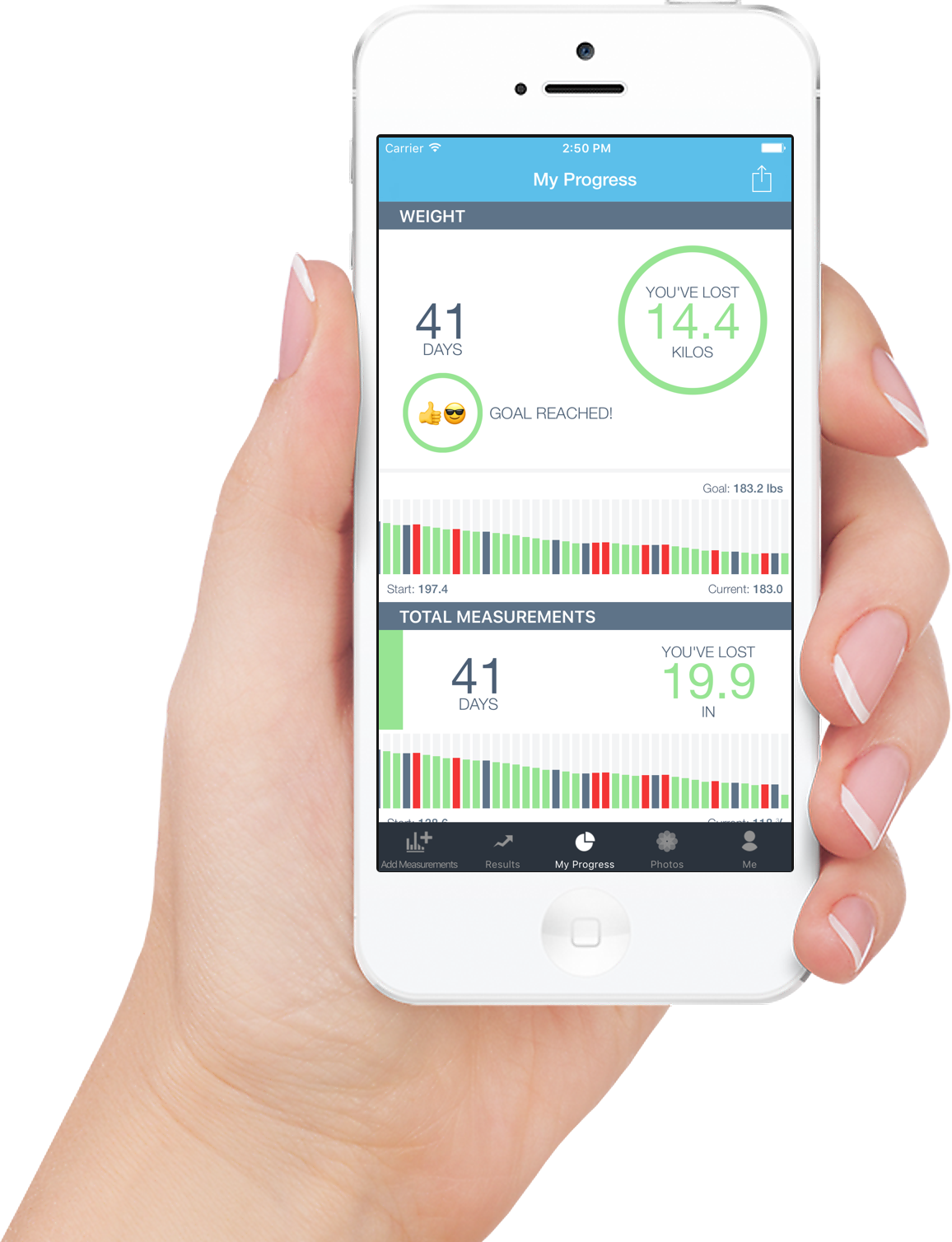 Progress Body Measurements Weight Amp Photo Tracker