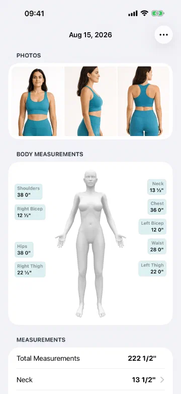 More than just the scale. Track 17 body measurements, plus up to 10 of your own.